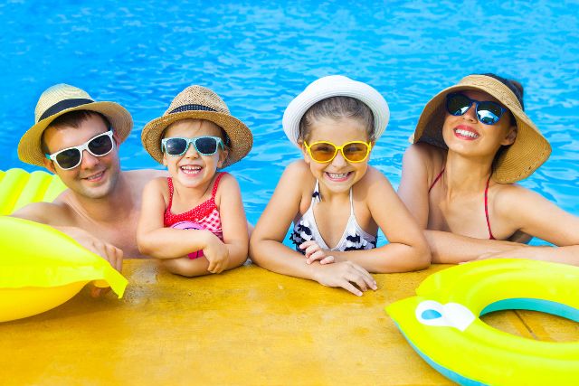 Family all-inclusive resort vacation